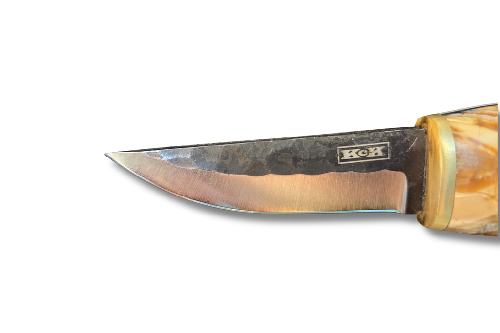 Pucco Knife blade from custom build with Mammoth Tooth handle